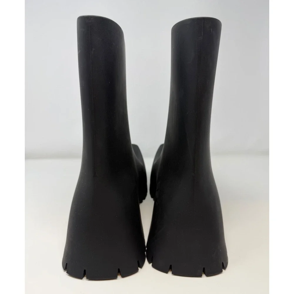 Balenciaga Trooper Rubber Boots Black Size 12 US 45 EU